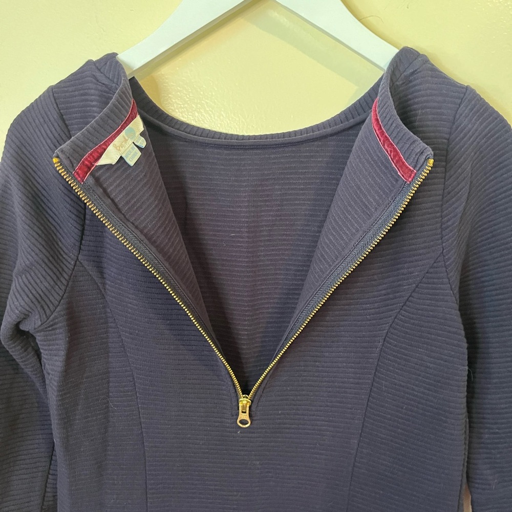 Boden Dark Blue 3/4 Sleeve Dress - Picture 6 of 6